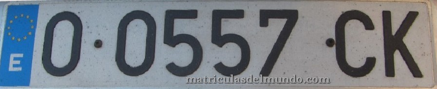 Matrícula de Asturias O-CK 0557